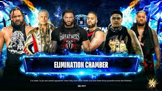 Roman Reigns Vs Solo sikoa Vs Cody Rhodes Vs Jacob Fatu Vs Zilla Vs Tama Tonga - Elimination Chamber