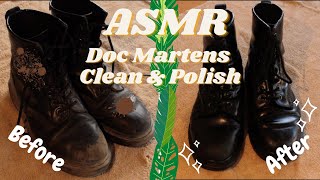 [ASMR] Doc Martens Clean & Polish - Leather, Brushing, Scrub Scrub Scrub