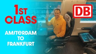 Deutsche Bahn ICE First Class @ 300kph! Amsterdam 🇳🇱 to Frankfurt 🇩🇪