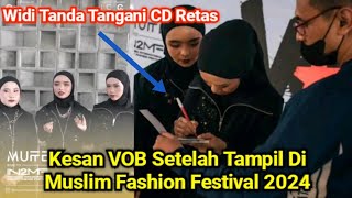 Kesan Voice Of Baceprot Setelah Tampil Di Muslim Fashion Festival. Momen Widi VOB Tandatangani CD