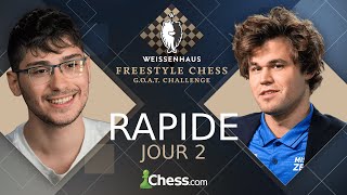 Alireza au Freestyle Chess GOAT Challenge 2024 | Tournoi Rapide | Jour 2