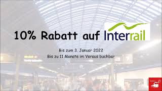 10% Rabatt auf Interrail-Pässe