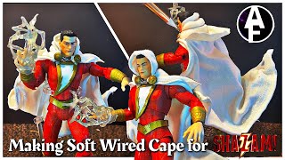 Making Custom Wired Cape for Shazam Figure | ASMR | Easy and Cheap!