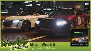 Lightweight K-Cup I Weekly Challenges I May - Week 5 I Gran Turismo 7