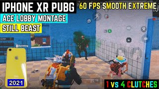 IPHONE XR PUBG MONTAGE ACE LOBBY NEXT LEVEL OF SMOOTHNESS 60 FPS 4 FINGER CLAW FULL GYRO