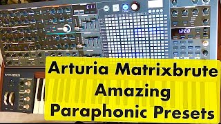 Arturia Matrixbrute - Amazing Paraphonic Presets