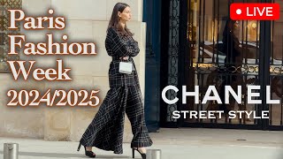 CHANEL 🇫🇷 Street Style Fall-Winter 2024/2025 Paris Fashion Week. What are people wearing in Paris