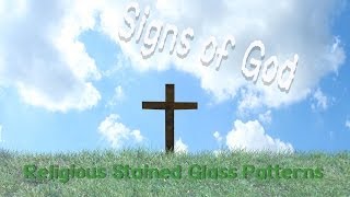 Signs of God ~ Religious Stained Glass Pattern Book