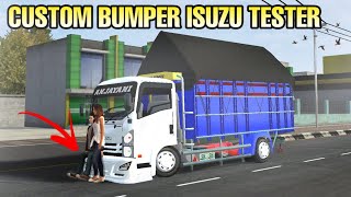 MOD BUSSID TERBARU TRUCK ISUZU TESTER CUSTOM BUMPER DETAIL