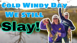 3 Person Bass Limit Caught! -Winter Fishing (Louisiana Marsh)