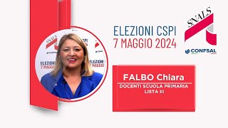 CHIARA FALBO - Candidata Docenti Scuola Primaria Lista III