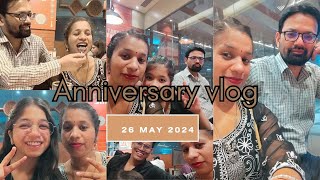 My anniversary vlog 😍😊 ll dinner party 🍴🎉 ll #aniv