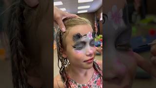 TUTORIAL CUTE BABY PANDA 🐼 #facepainting #facepainttutorial #shorts