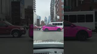 If Barbie had a Tesla #modelx #barbie #pinktesla #chicago