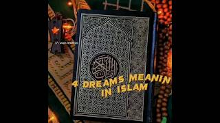 4 Dreams meaning in islam | #islam #dreams #islamicvideo #islamiccontent #viral #shorts