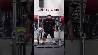 Jesus Olivares 430kg 😱 single squat post injury on heavy load