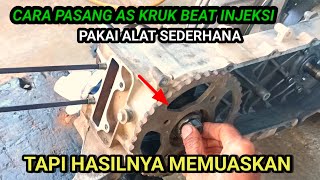 cara pasang As kruk honda beat injeksi fi