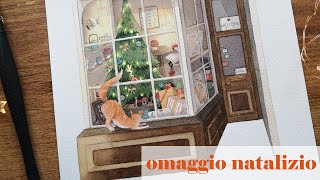 TUTORIAL NATALIZIO AD ACQUERELLO: in omaggio con il mio corso di illustrazione!