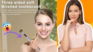 Extra soft toothbrush for sensitive gums and teeth. Extra soft bristlesأ عناية لطيفة بالفم،.👑