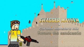 DOOM 2 - Swagger mayhem vs Monsters cartoon mix mod - Return to sandcastle - Gameplay