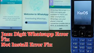 Jazz digit 4g mobile whatsap instal error whatsapp not open solution