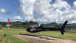 St Lucia Helicopter Starting Up Ready #helecopter #stlucia #luxury