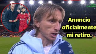 Modric se disculpa con la aficón del Real Madrid tras perder ante el Liverpool einsulta al Barcelona