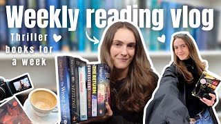 Read thriller books with me for a week *no spoilers* 📚 | reading vlog