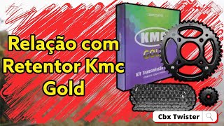 🔥KIT DE RELAÇÃO COM RETENTOR KMC GOLD PARA CBX 250( pontos positivos)