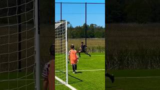 Extreme angle goal ⚽️ 🥅 by 10 year old