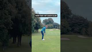 How far I hit each golf club #golfshort #golfvideo #golfing