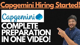 Capgemini Started Mass Hiring 2025 | Complete Preparation In One Video🔥🔥