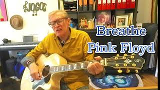 "Breathe" by Pink Floyd - Unplugged Rendition w/ Acoustic Guitar Harley Benton Custom Line King-CE