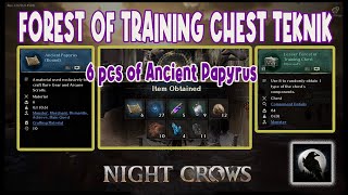 NIGHT CROWS - FOREST OF TRAINING CHEST TEKNIK - Naka 6pcs Ancient Papyrus