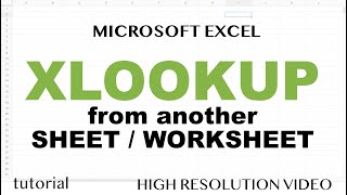 How to XLOOKUP from Another Worksheet (Sheet) in Excel