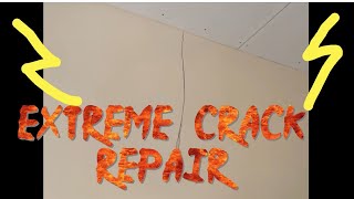 How to repair cracks in ceiling by over boarding and plastering