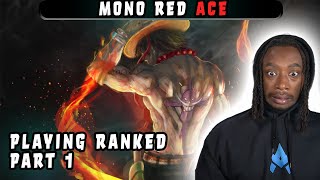 PLAYING  RANKED ON SIM W/ RED ACE! Part 1 | One Piece Card Game