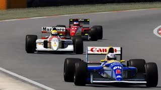 Cheeky Alesi. Battle at Kyalami GP Circuit. Ayrton Senna Vs Nigel Mansell Vs Jean Alesi. Like n Sub