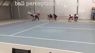 Perception tennis warm up