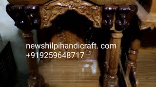 #Shilpi Wooden temple in teak wood Mandir Modern Temple manufacturer at cheapest price #navratri diy