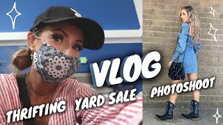 SEPTEMBER VLOG | THRIFTING, HUGE YARD SALE, PHOTOSHOOT & NEWAIR MINI FRIDGE