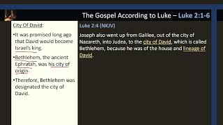 Luke 2:1-6 The Census