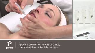 Primia Cosmetici: Oxyrevitage Age Control System, face treatment video tutorial