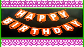 Birthday Banner | Birthday Decoration Ideas At Home | Happy Birthday Banner | Party Decorations idea