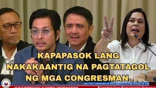 KAPAPASOK LANG. LUSAW SI SARA SA MGA NAKAKANTIG NA PAHAYAG NG MGA CONGRESMAN.