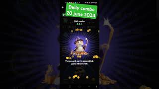 Hamster Kombat daily combo card || 20/6/2024 #hamsterkombatcombo