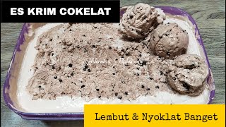 CARA MEMBUAT ES KRIM COKELAT | LEMBUT DAN NYOKLAT BANGET