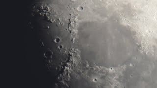 The Moon through a 12 inch Dobsonian Telescope