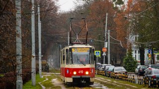 Tatra KT4SU 419 маршрут N5 (Рыбная деревня-ул. Пролетарская)