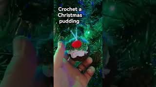 Crochet Christmas decorations. Christmas pudding amigurumi #crochettutorial #crochet